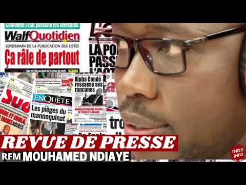 REVUE DE PRESSE RFM, REVUE DE PRESSE AUJOURD'HUI 22 10 2026