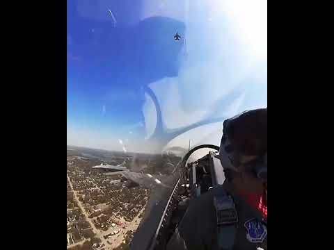 Synchronised Ascension: F-16 in Manoeuvre            #classicaircraft #aviation