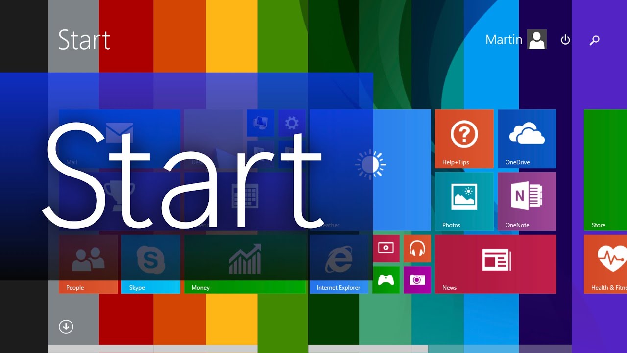 Windows 8 Start Menu Colours