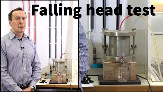 Falling Head Permeability Test | Procedure and Data Analysis #education #experiment