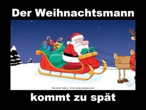 Der Weihnachtsmann mit seine Rentiere lustige Video