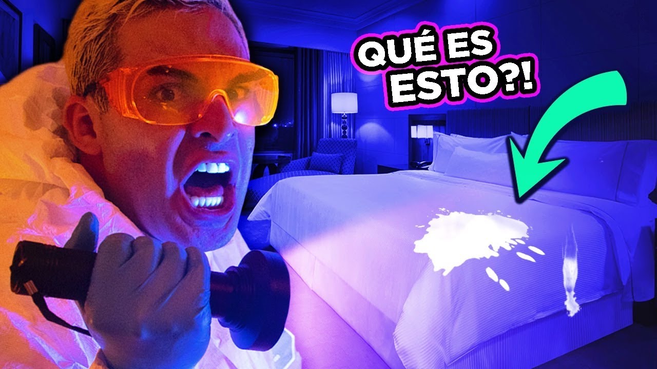 HOTEL CARO vs BARATO!! Usamos LUZ UV para ver TODO!! 🔞
