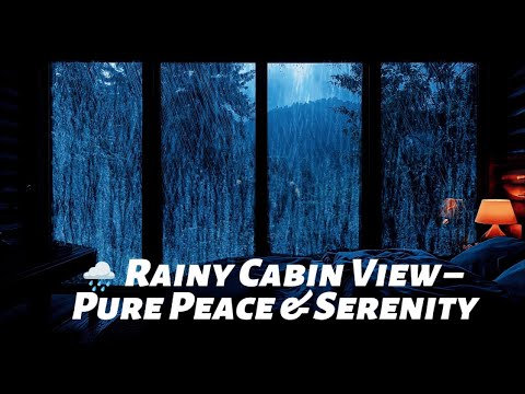 Cozy Misty Forest Cabin Rain Sound For Deep Sleep And Calm Mind - Raining Cozy🌧️