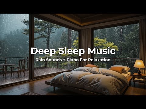Cozy Rainy Night 🌧️ | Gentle Piano Music for Deep Sleep, Study & Relaxation