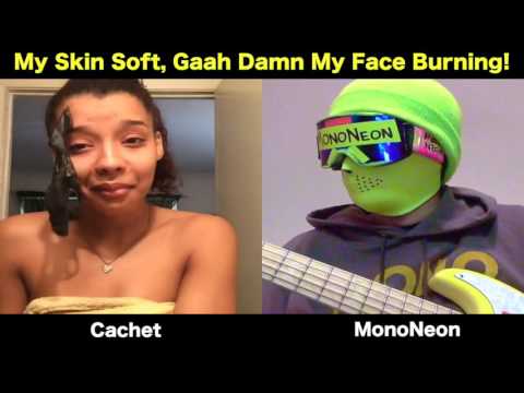 MonoNeon: My Skin Soft, Gaah Damn My Face Burning! (Face Mask Reaction)