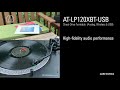 Audio-Technica Plattenspieler AT-LP120XBTUSB Schwarz
