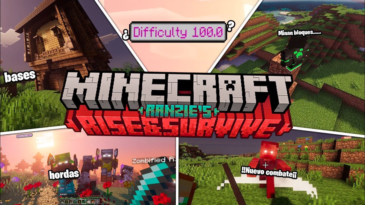 👉Este addon convierte Minecraft en un APOCALIPSIS ZOMBIE REAL 😱 | Rise and Survive