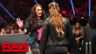 Ronda Rousey and Nia Jax&#39;s face-to-face gets heated: Raw, Dec. 10, 2018