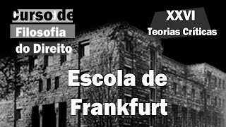 Curso de Filosofia do Direito - Aula 26 - Teorias Críticas - Escola de Frankfurt