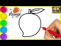 Mango Drawing easy | How to draw mango a fruit Drawing | Aam Ka drawing | step by step mango Drawing