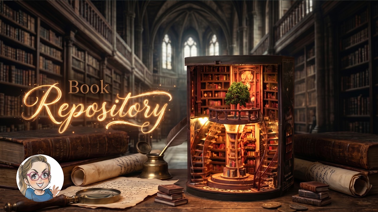 Magic Repository Book Nook | DIY Miniature Build | Enchanted Library Craft