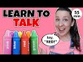Learn To Talk Toddler Learning Video Learn Colors With Crayon Surprises Speech Delay Baby