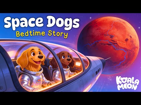 Space Dogs Journey To Mars 🐶 Cozy Bedtime Story for Kids 💤