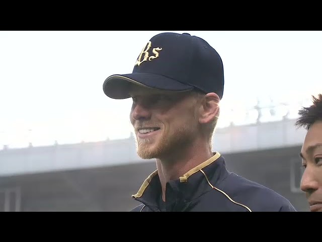 バファローズ・ディクソン投手ヒーローインタビュー 3月31日 千葉ロッテマリーンズ 対 オリックス・バファローズ