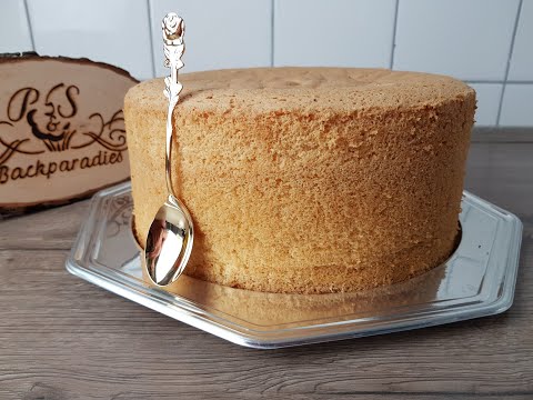 Unser Biskuitboden mit nur 5 Zutaten ♥ P&S Backparadies