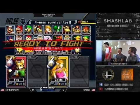 Mr baninawi (Fox, Sheik, ICs) vs. Tenshii (Sheik) SmashLab Grand Finals 6-10-17