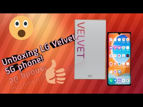 UNBOXING LG VELVET W/ LG TONE BLUETOOTH HEADSET