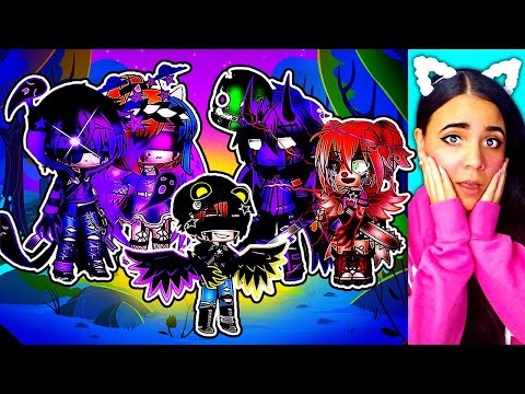 The Afton Family Fully Insane for 24 Hours! 👪💜 FNAF Gacha Club Mini Movie Reaction