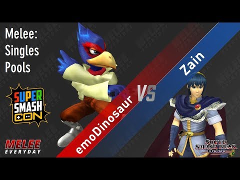 Super Smash Con 2017 - emoDinosaur (Falco) vs. Zain (Marth) - SSBM - Singles, Pools