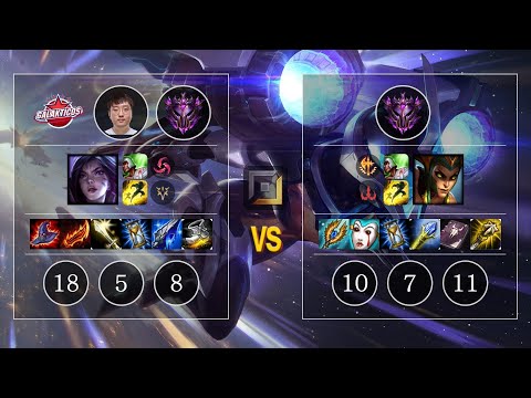 GAL Trick Kai'Sa vs Cassiopeia Bot - KR Master Patch 10.10