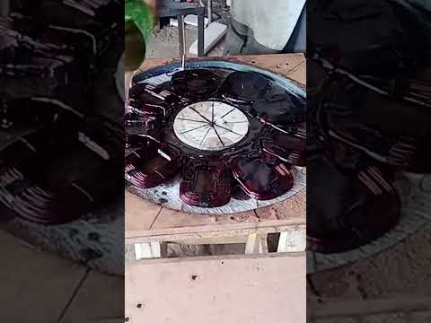 wind turbine coil making