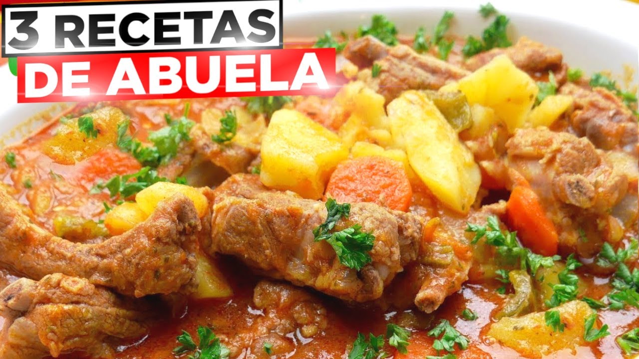 3 GUISOS CASEROS ESPECTACULARES ???? PLATOS TRADICIONALES ?? 3 Recetas SENCILLAS y MUY RICAS.