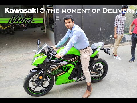 Kawasaki Ninja 125 Little Baby Beast- @ Kawasaki Bangladesh @ the moment of Delivery - Bangladesh