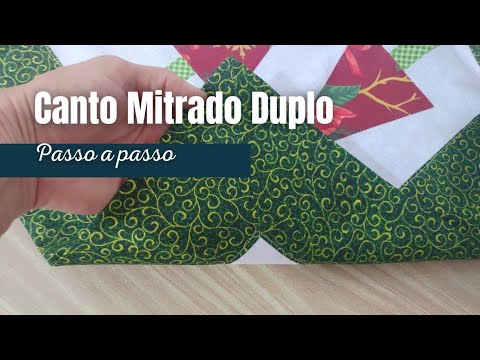 How to make a Double Mitered Corner. Great for towels and placemats.