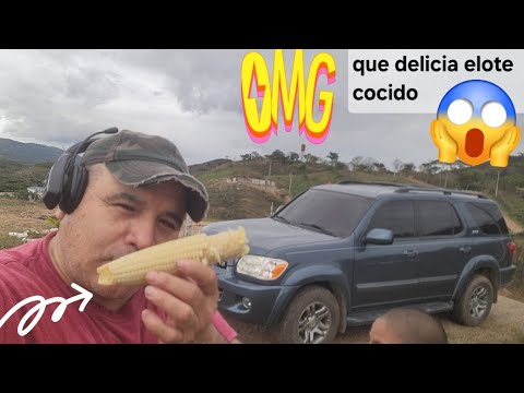 Comiendo un delicioso elote en los terrenos de gualan zacapa Guatemala 