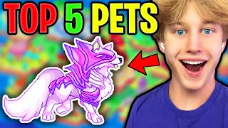 The TOP 5 *BEST* PETS IN PRODIGY!!!