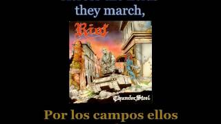 Riot - Fight Or Fall - Lyrics / Subtitulos en español (Nwobhm) Traducida