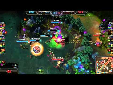 Faker Zed OUTPLAY FNC EPIC BARON STEAL(All-Star 2014)