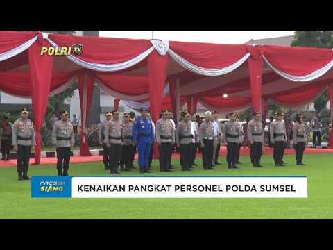 UPACARA LAPORAN KENAIKAN PANGKAT PERSONEL POLDA SUMSEL