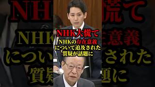NHKの存在意義について国民民主党の新人議員が追求した質疑が話題に
