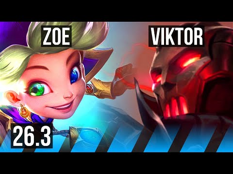 ZOE vs VIKTOR (MID) | 50K damage | KR Diamond | 26.3
