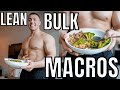Lean Bulk Macros (Watch this!!) Full Day Of Eating