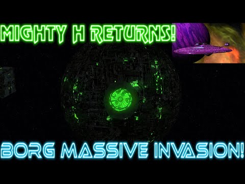 Fan Request! - Can Enterprise H Defeat 25 Borg Spheres?  - LONG BATTLE!