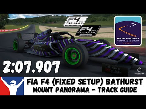 iRacing FIA IR04 F4 Mount Panorama Guide - 2:07.907 (Using Fixed Setup) - Bathurst Track Guide