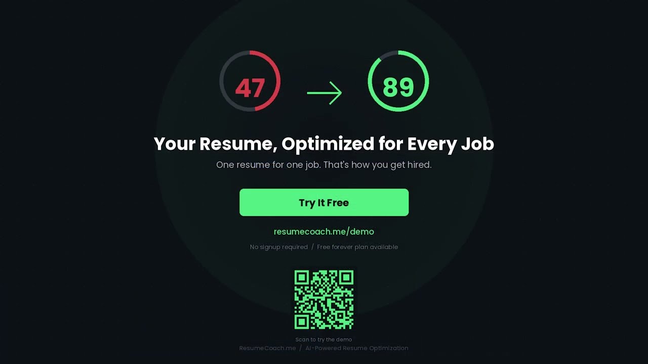 How to Get Past ATS in 2026 — Watch a Real Resume Go From 47 to 89