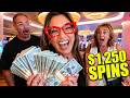I FINALLY WON a $1,250/Spin Bonus Starting the CRAZIEST Casino Day EVER!!