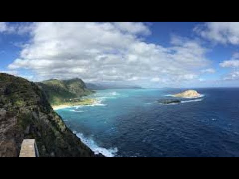 Explore Maka Puu park beach [4k] in Honolulu Hawaii🌸🌈 #hawaii 🌸🌊 beautiful sights windy day too