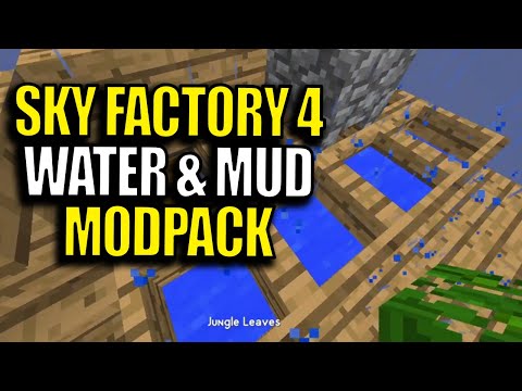 Multiplayer Minecraft Sky Factory 4 Modpack Ep 3 - Water & Mud
