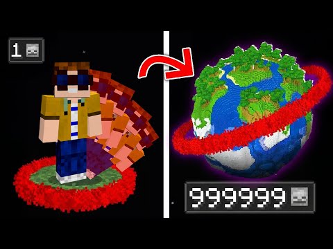 Minecraft, aber TODE = WELTGRÖßE!