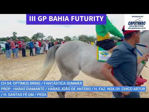 III GRANDE PRÊMIO BAHIA FUTURITY - APRESENTAÇÃO