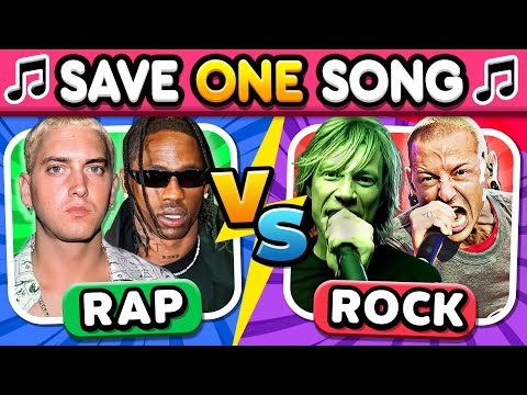 ROCK vs RAP: Save One Drop One | Music Quiz Challenge