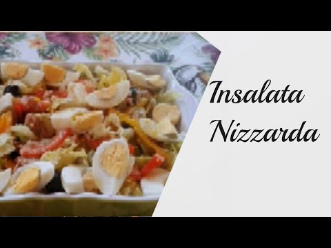 INSALATA NIZZARDA  UN PIATTO PROVENZALE FRESCO CON MOLTISSIMI INGREDIENTI PIENO DI SAPORE BUONO