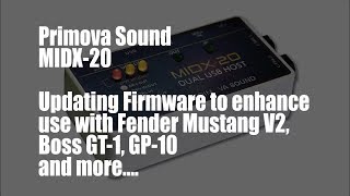 Video thumbnail for MIDX-20 Update Firmware - With Boss GP-10 - PLUS Korg Arp Odyssey Reissue by WayneJoness