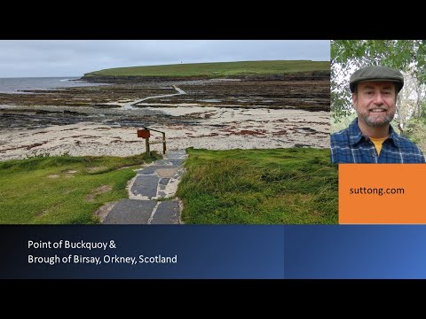 ORKNEY SCOTLAND - Point of Buckquoy and view of Brough of Birsay