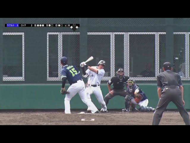 【ファーム】 マリーンズ・安田 痛烈な当たりの同点打!! 2018/5/29 M-S(ファーム)