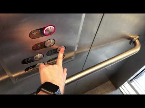 4K 60fps: SMALL Savaria Hydraulic Elevator At MIT Coop - Cambridge, Massachusetts